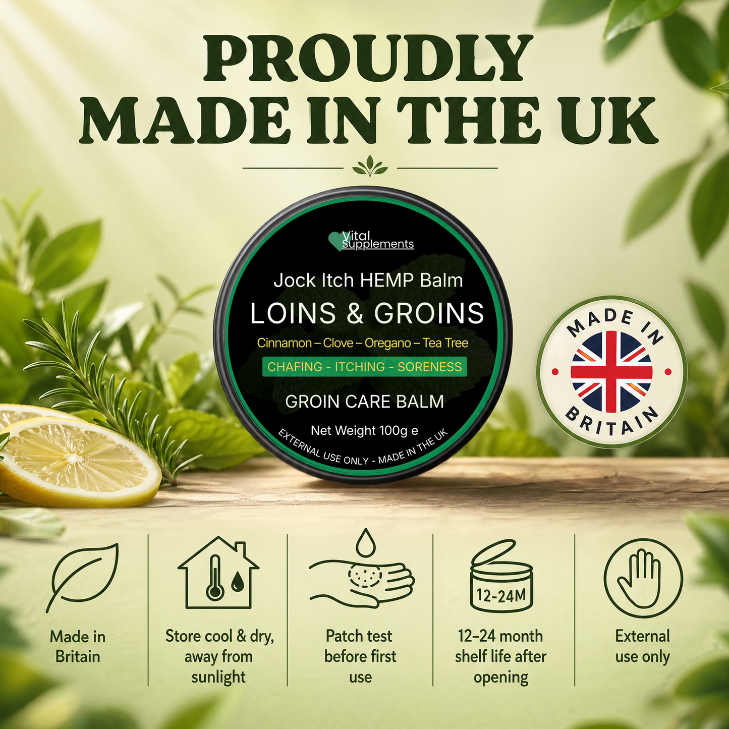 Loins & Groins™ Antifungal Balm 100ml