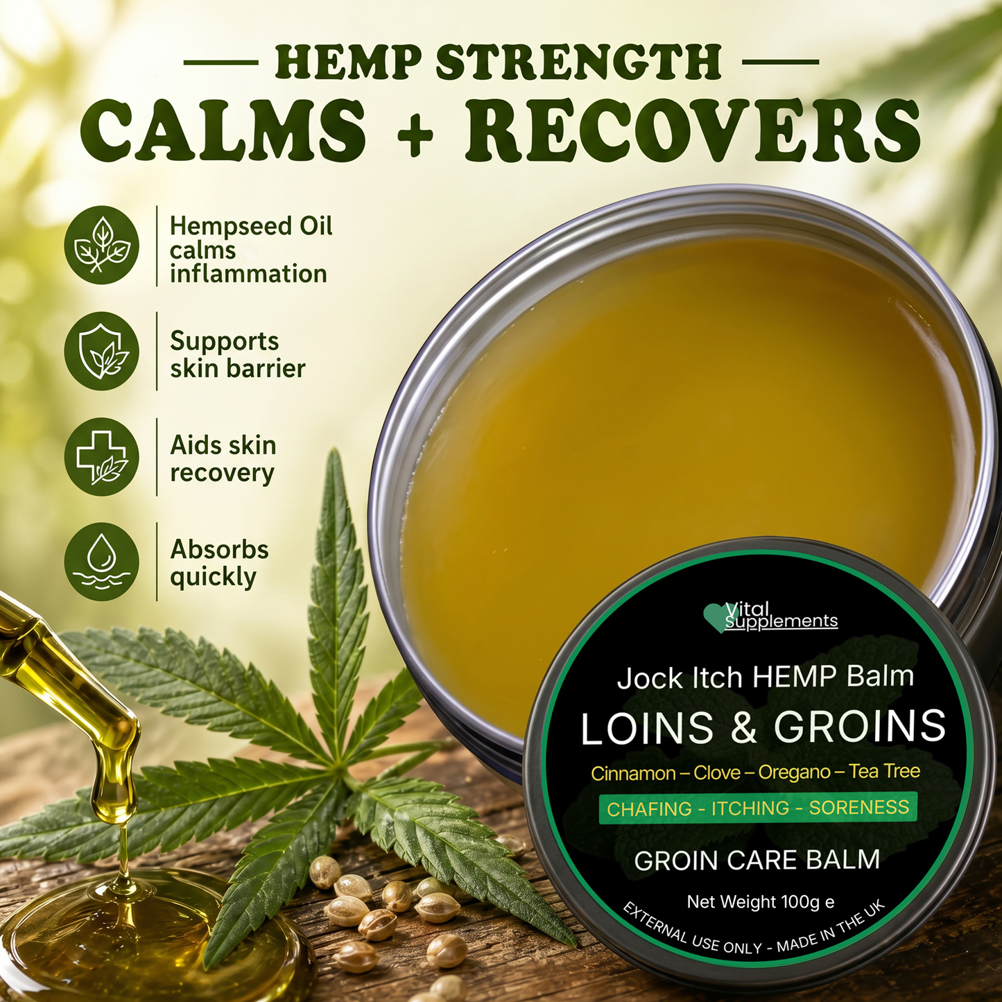 Loins & Groins™ Antifungal Balm 100ml