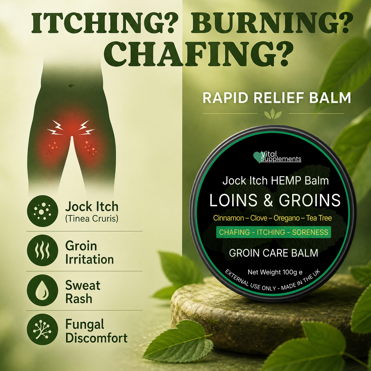 Loins & Groins™ Antifungal Balm 100ml