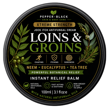 Loins & Groins Sports Antifungal Cream Balm  – 30/60g/100g