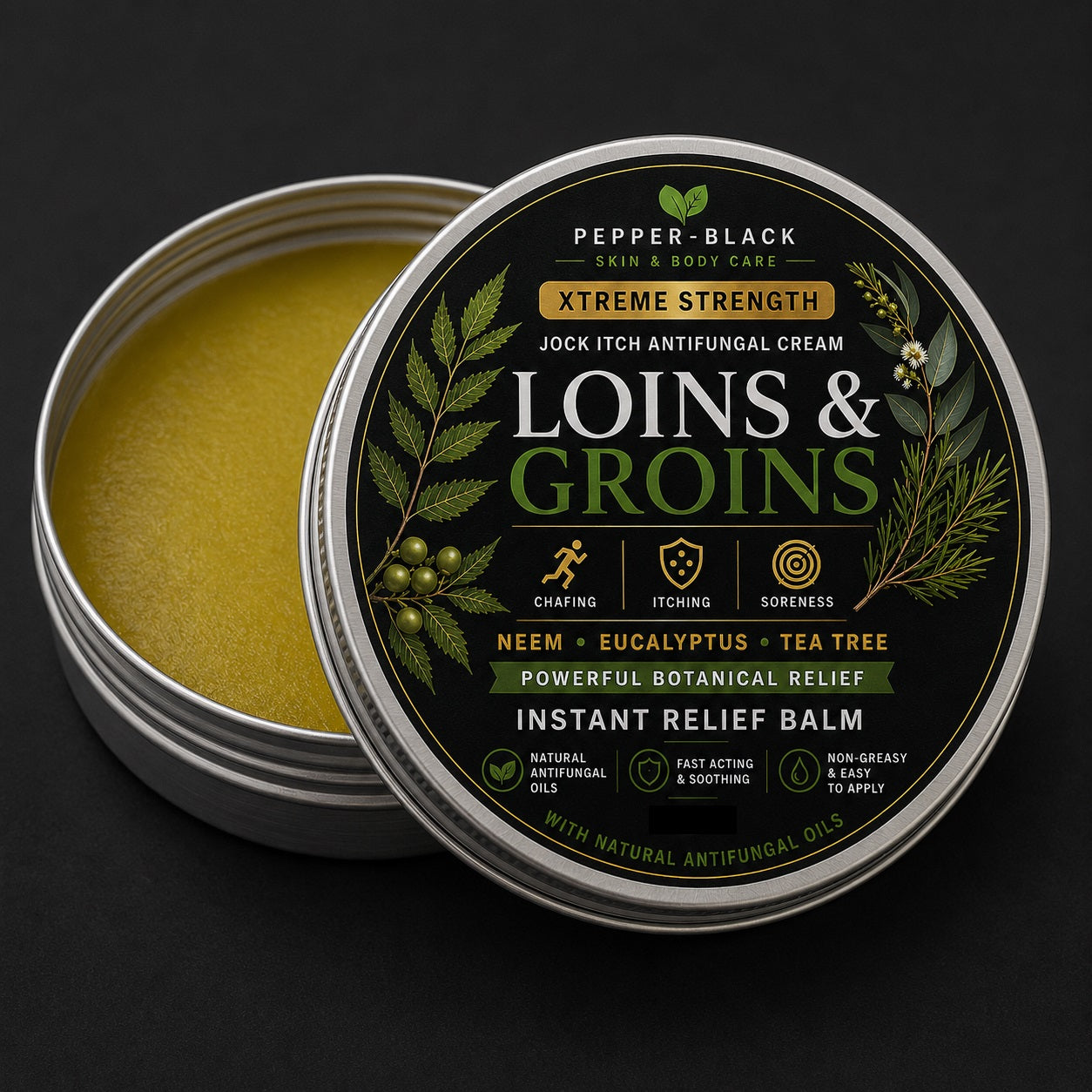 Loins & Groins™ Sports Antifungal Cream Balm  – 150ml