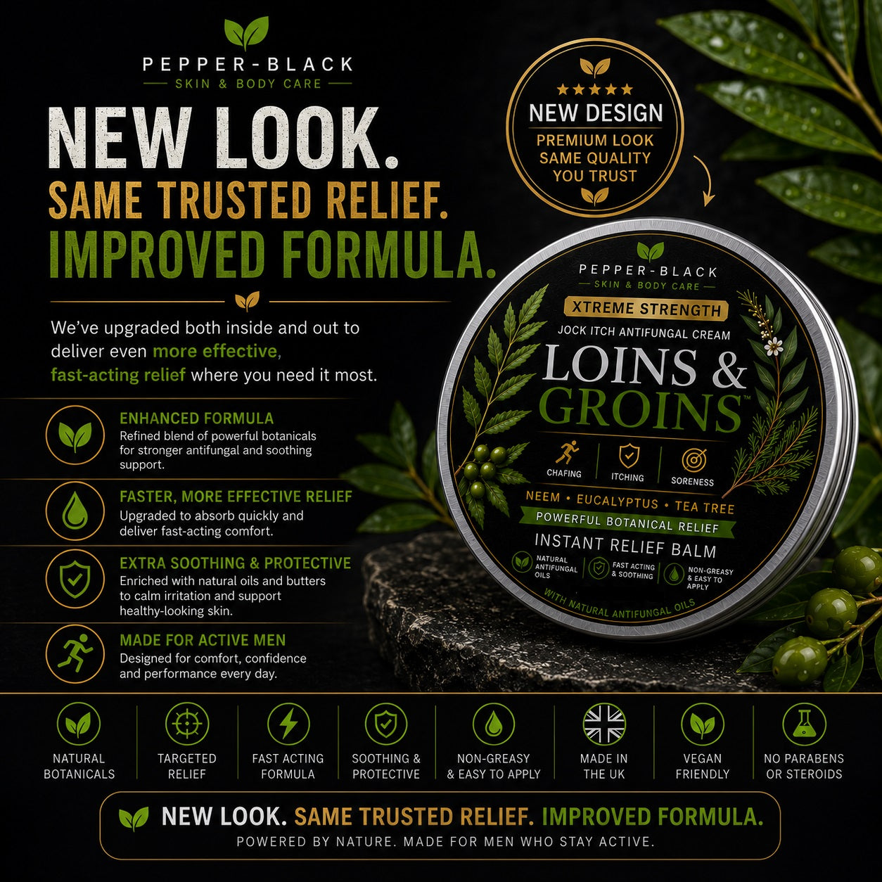 Loins & Groins™ Sports Antifungal Cream Balm  – 150ml