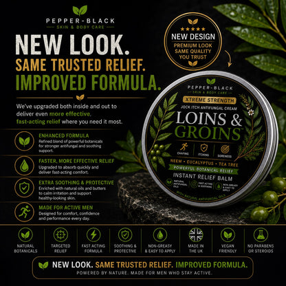 Loins & Groins™ Sports Antifungal Cream Balm  – 150ml