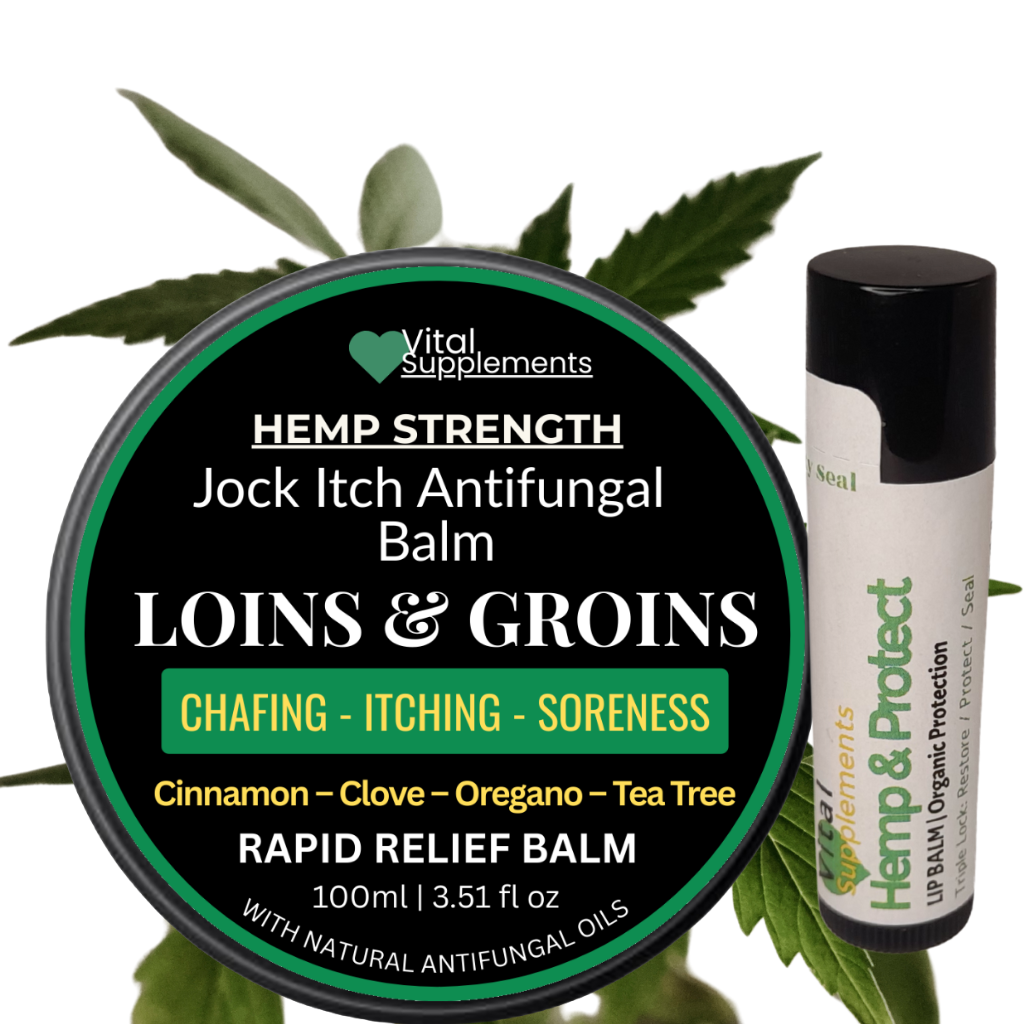 Jock Itch Maximum Antifungal Athletes Foot Cream w/Hemp Strength Large 100ml