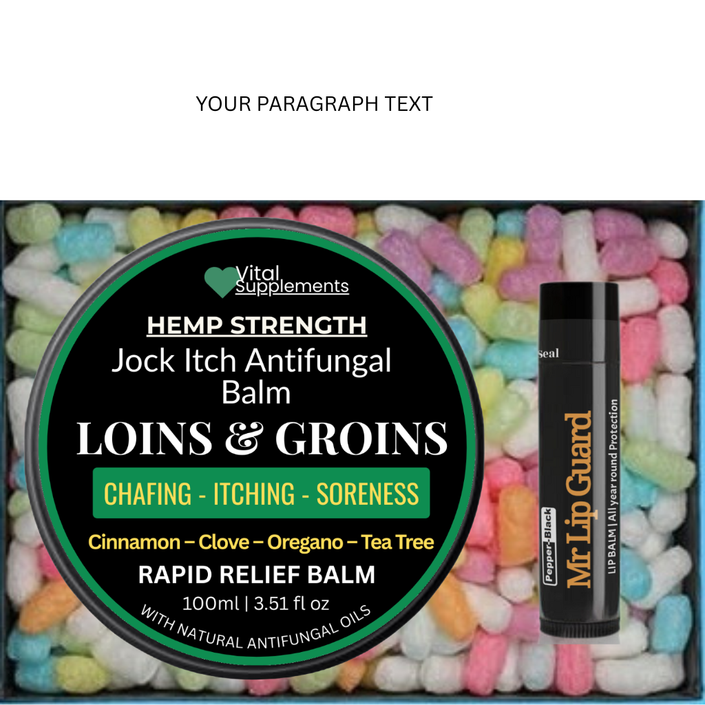 Jock Itch Maximum Antifungal Athletes Foot Cream w/Hemp Strength Large 100ml