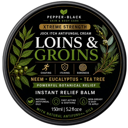 Loins & Groins™ Sports Antifungal Cream Balm  – 150ml