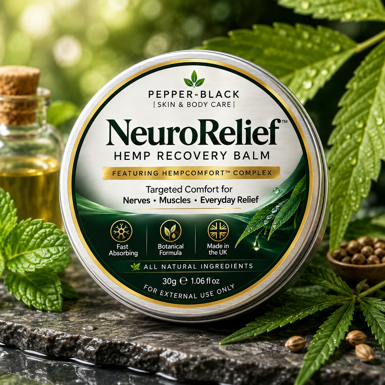 NeuroRelief™ Botanical Balm for Neuropathy Support