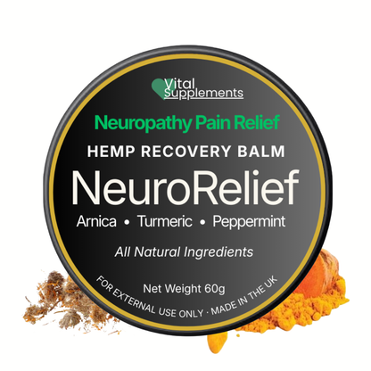 Neuropathy Pain Relief Balm – Nerve Cream for Feet, Hands, Legs, Arms w/Hemp