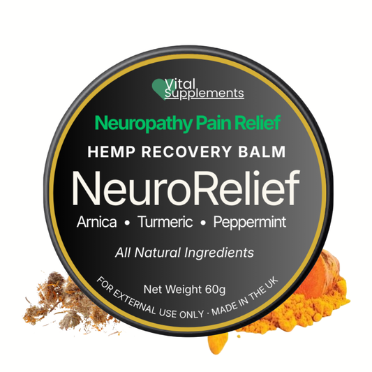 Neuropathy Pain Relief Balm – Nerve Cream for Feet, Hands, Legs, Arms w/Hemp