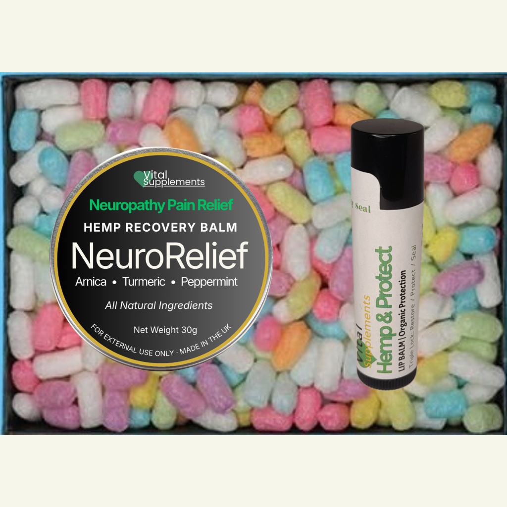 Neuropathy Pain Relief Balm – Nerve Cream for Feet, Hands, Legs, Arms w/Hemp