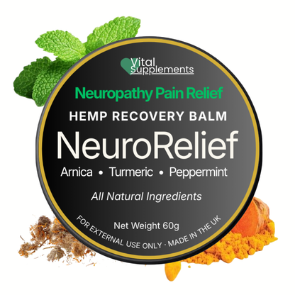 Neuropathy Pain Relief Balm – Nerve Cream for Feet, Hands, Legs, Arms w/Hemp