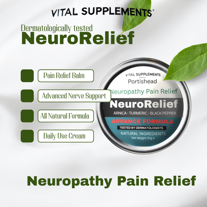 NeuroRelief - Neuropathy Pain Relief Balm - Max Strength | Arnica Turmeric Black Pepper