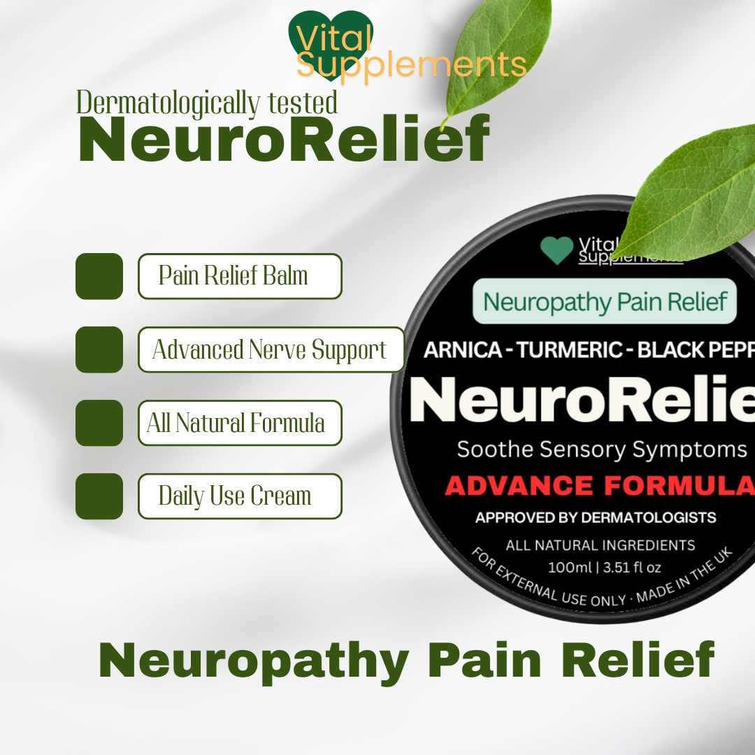 NeuroRelief - Neuropathy Pain Relief Balm - Max Strength | Arnica Turmeric Black Pepper