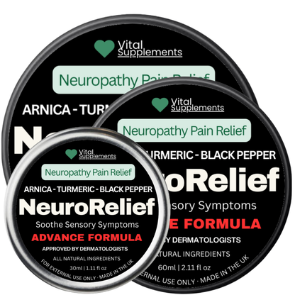 NeuroRelief - Neuropathy Pain Relief Balm - Max Strength | Arnica Turmeric Black Pepper