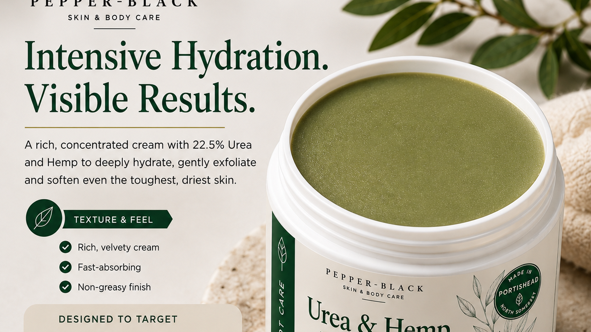 Urea&Hemp premium foot balm