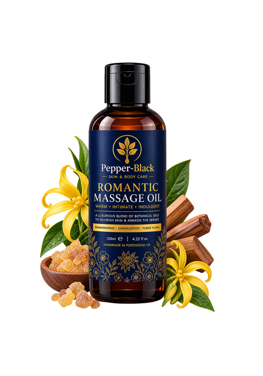 Luxury Botanical Massage Oil – Frankincense, Sandalwood & Ylang Ylang