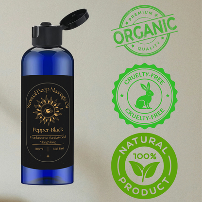 Luxury Romantic Massage Oil – Frankincense, Sandalwood & Ylang Ylang