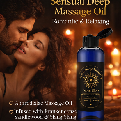 Luxury Romantic Massage Oil – Frankincense, Sandalwood & Ylang Ylang