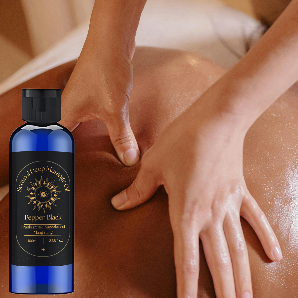 Luxury Romantic Massage Oil – Frankincense, Sandalwood & Ylang Ylang