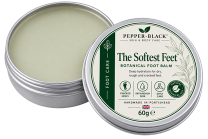 tin of Pepper-Black Botanical Foot Balm, the softest balm small 60g