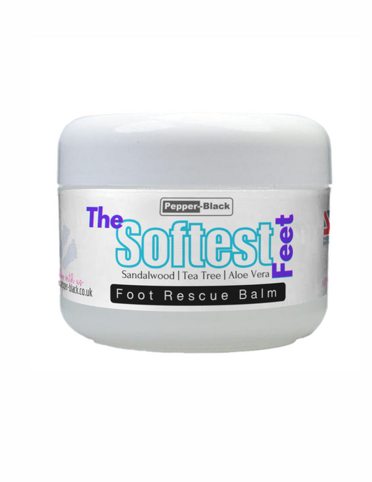 Cracked Heel & Dry Feet - Foot Balm Cream – Natural ingredients - Repair + Revive + Restore - Includes Free Night Socks + Lip Balm